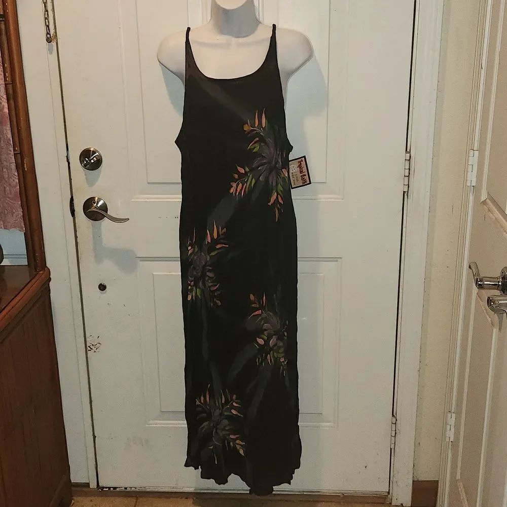 Tropical Batik Vintage Dress O/S NWT
